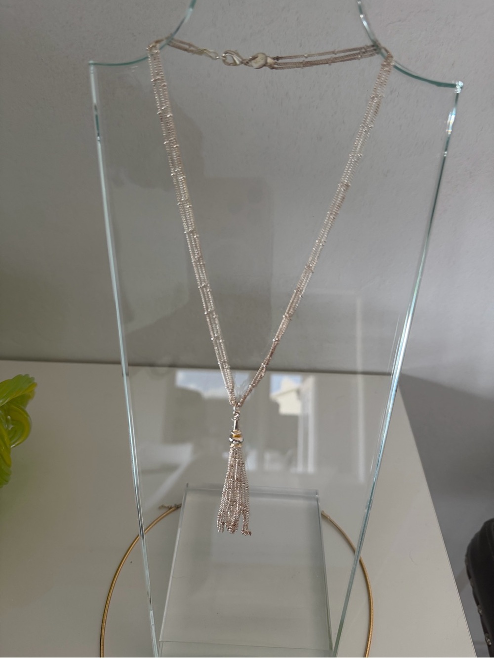 Sterling silver tassel necklace